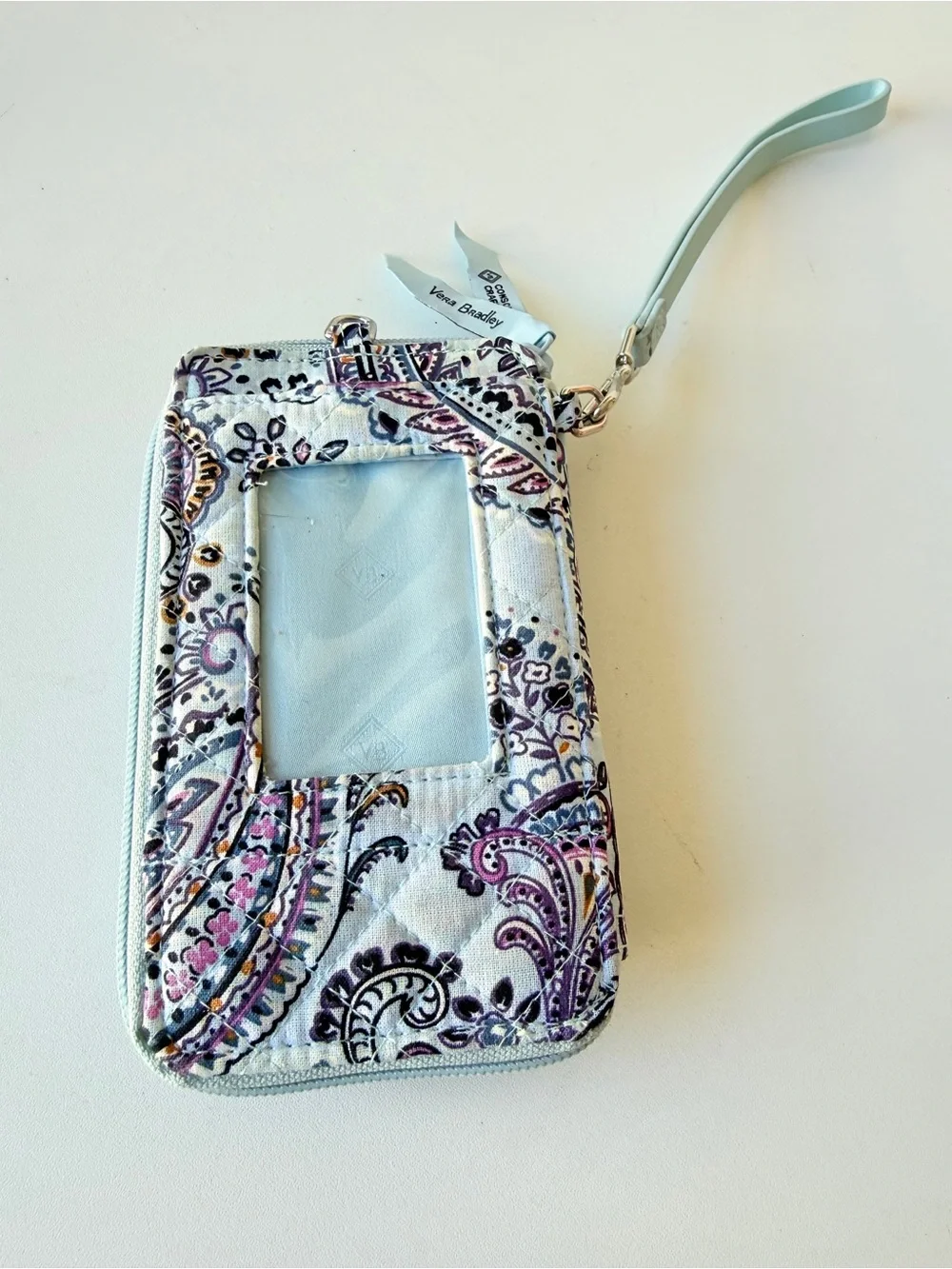 Vera Bradley Paisly Light Blue Organizer